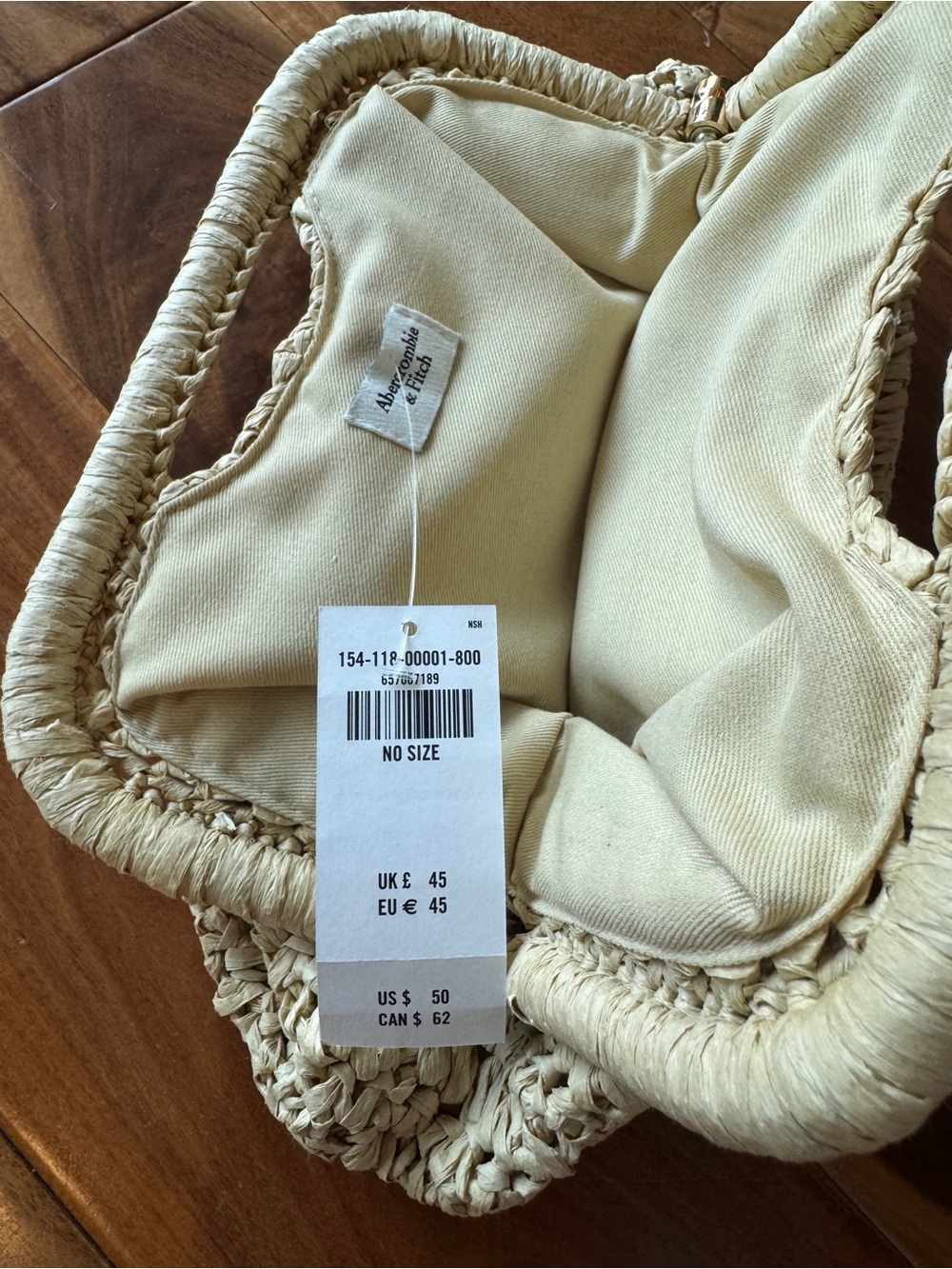 Abercrombie & Fitch Natural Woven Crochet Clutch - Picture 3 of 5